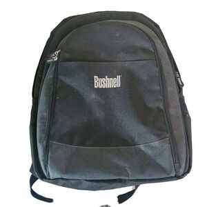 Bushnell Standard Backpack Padded Interior Multi Pockets Black Canvas White Logo